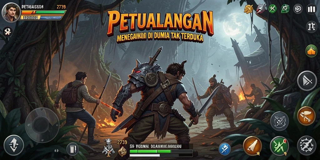 Screenshot utama 2739 menampilkan eksplorasi di dunia petualangan yang menakjubkan.