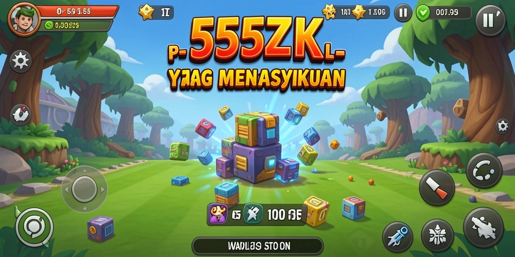 Tampilan menarik dari gameplay 555ZK dengan berbagai karakter dan fitur.