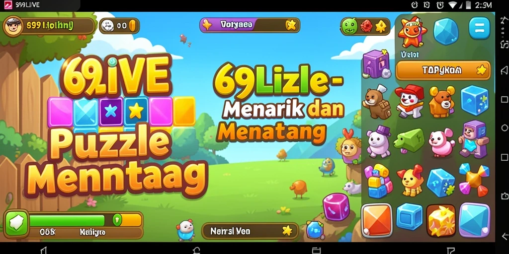 Screenshot gameplay 69LIVE menampilkan tantangan Puzzle yang menarik.