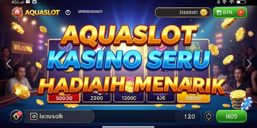 Tampilan gameplay AQUASLOT yang mengasyikkan dan penuh warna.