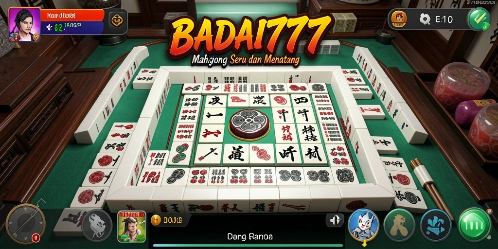 Gameplay Mahjong yang menantang dan menyenangkan.