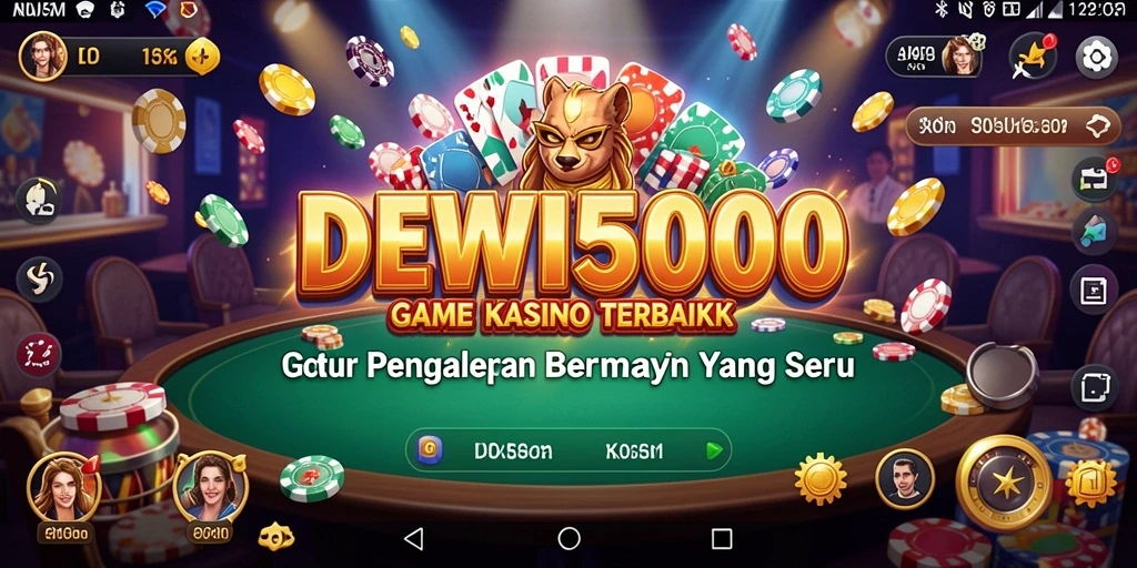 Tampilan gameplay seru dalam aplikasi Kasino DEWI5000.