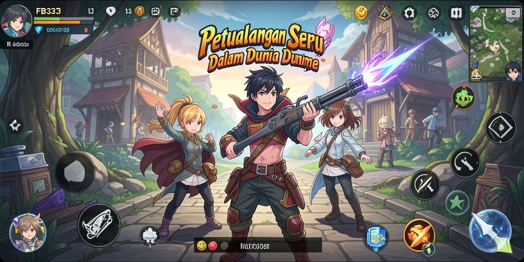 Tampilan luar biasa dari gameplay FB333 dalam dunia Anime.
