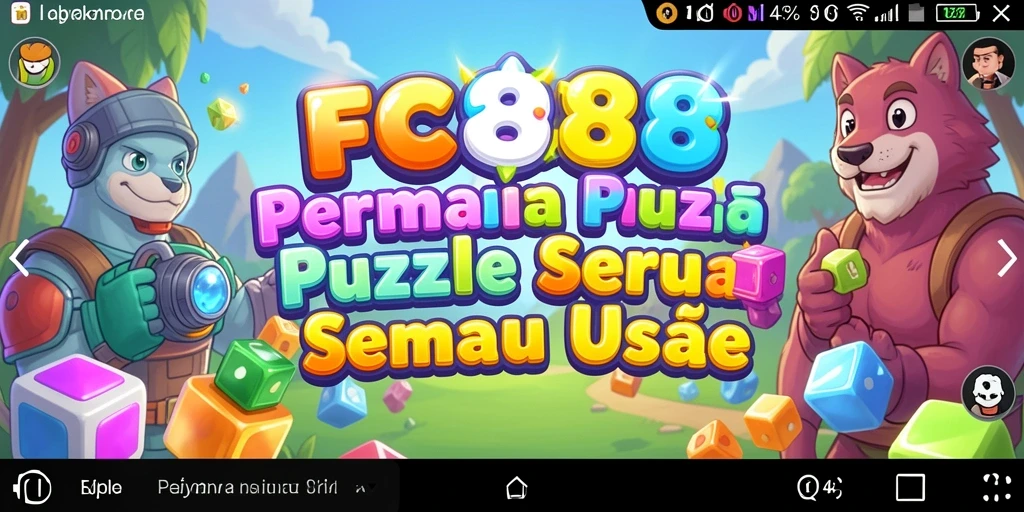 Tampilan permainan puzzle yang menarik dan menantang di FC888.