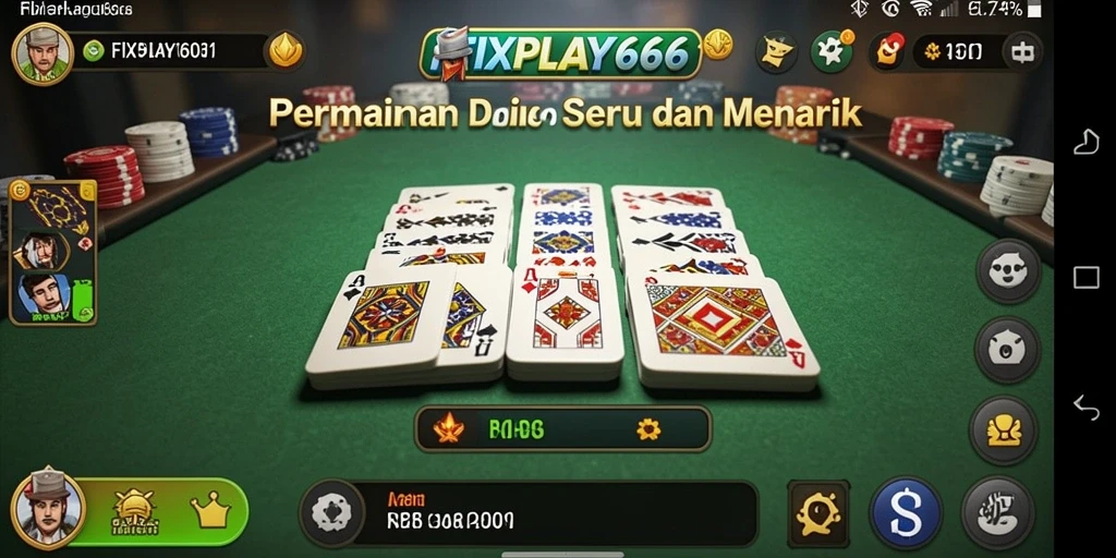 Screenshot FIXPLAY666 menampilkan gameplay seru Domino yang penuh tantangan.