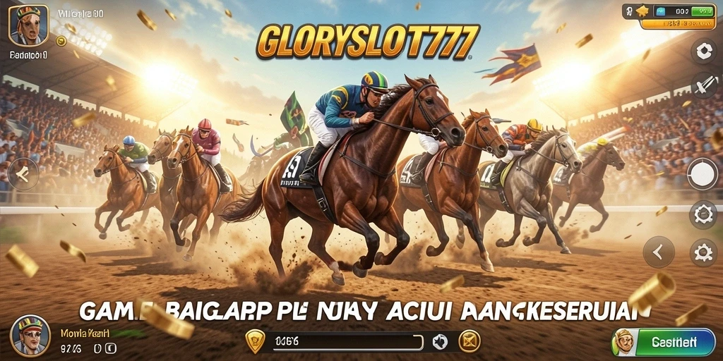Tampilan gameplay balap di GLORYSLOT777 yang mendebarkan.