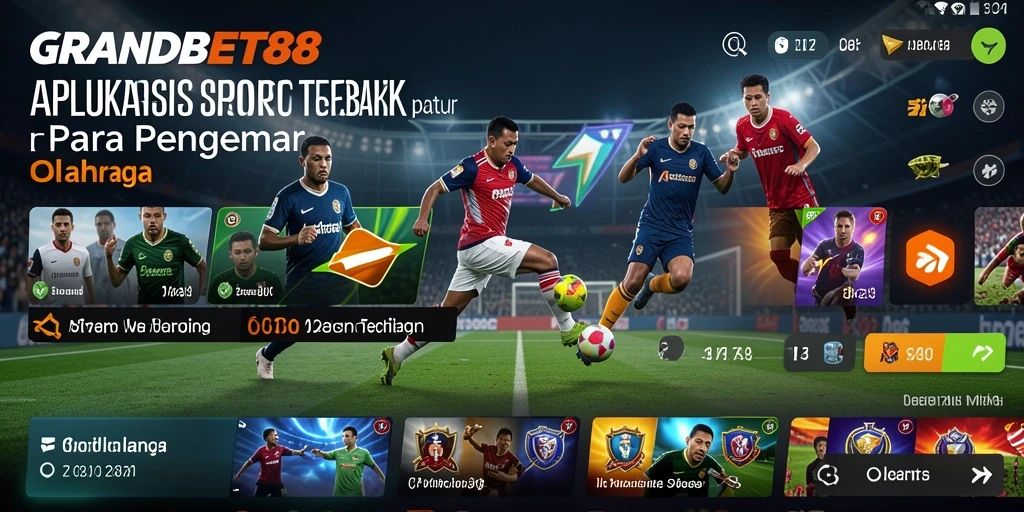 Tampilan gameplay menarik dari aplikasi GRANDBET88 saat taruhan olahraga.
