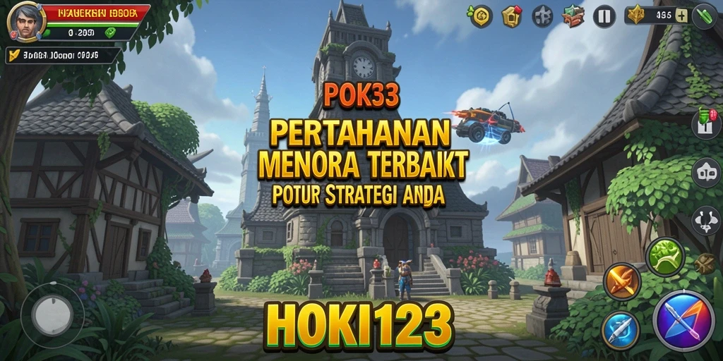 Tangkapan layar HOKI123 menampilkan aksi gameplay Tower Defense yang seru.