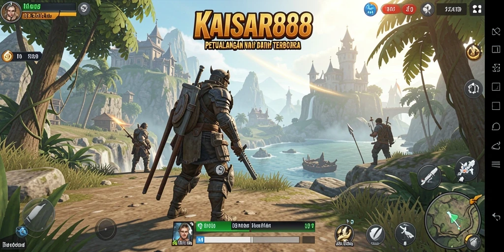 Tampilan gameplay KAISAR888 yang menakjubkan di dunia terbuka.