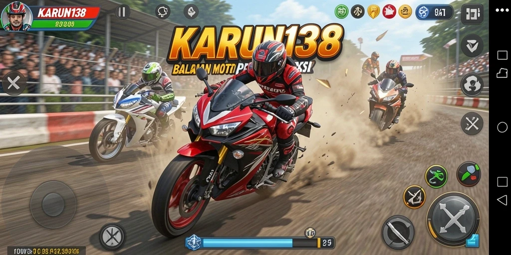 Tampilan gameplay KARUN138 yang seru dan realistis.