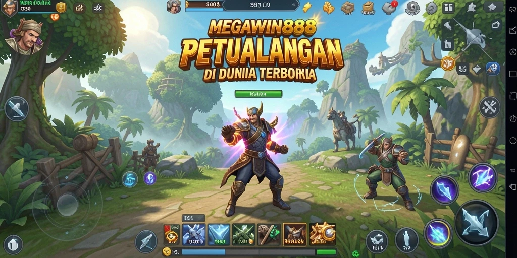 Tampilan gameplay MEGAWIN888 yang menawan dalam dunia terbuka.