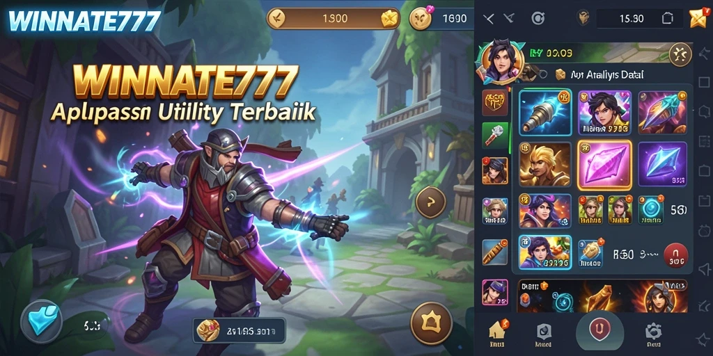 Tampilan antarmuka WINRATE777 yang informatif dan kaya fitur.